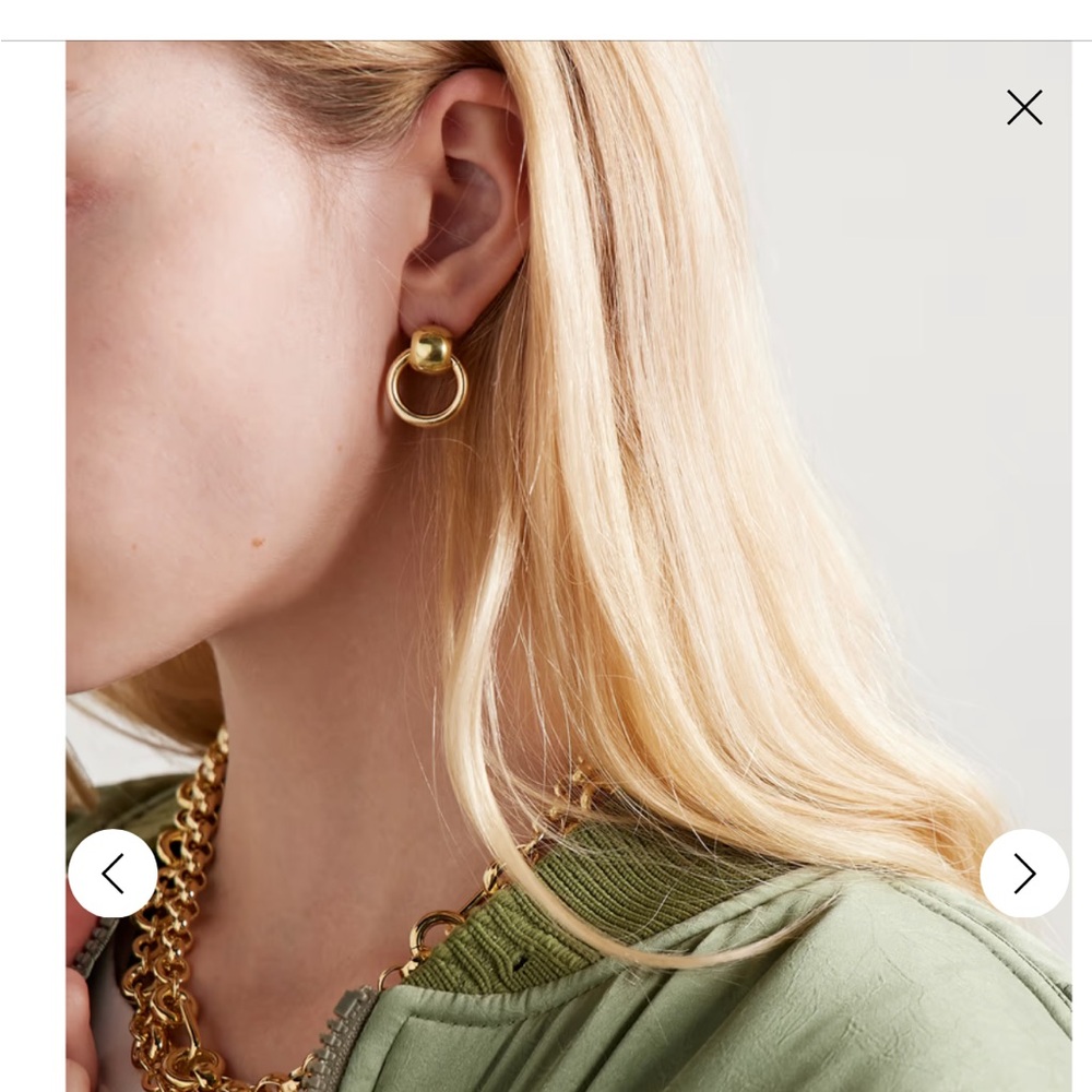 Laura Lombardi Gold Hoop Earrings